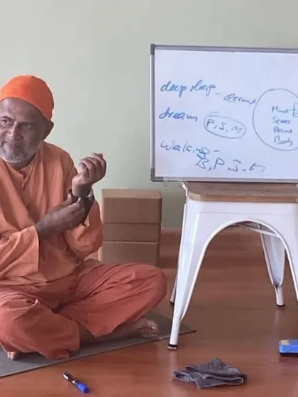 The study of yoga philosophy is integral to our practice. In these lecture sessions, we delve into the concepts of Vedanta, exploring the nature of the mind and the Self as explained in the scriptures to provide a firm intellectual foundation for your sadhana.