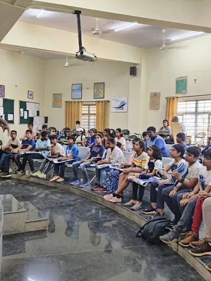 While our heart is in water sports, we also offer other adventures. Here, participants attend a briefing for an Aero Sports Camp at Jakkur.