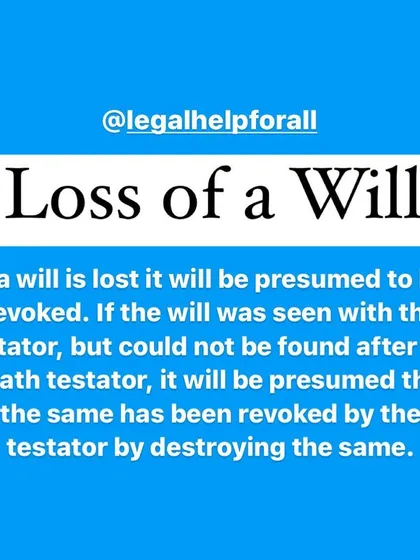 If a will is lost, it may be legally presumed to have been revoked by the person who made it. Understanding the legal implications of a lost will is crucial in inheritance disputes.