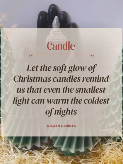 Let the soft glow of Christmas candles remind us that even the smallest light can warm the coldest of nights. Our collection includes beautifully detailed Christmas tree candles.