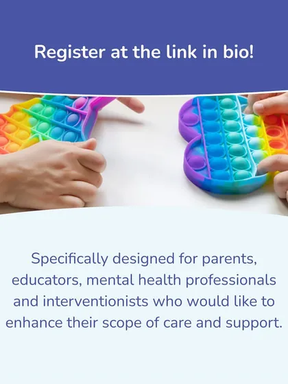Our Neuro-Dramatic-Play courses are designed for a wide range of professionals and caregivers. This image highlights that the program is ideal for parents, educators, and interventionists seeking to enhance their scope of care.