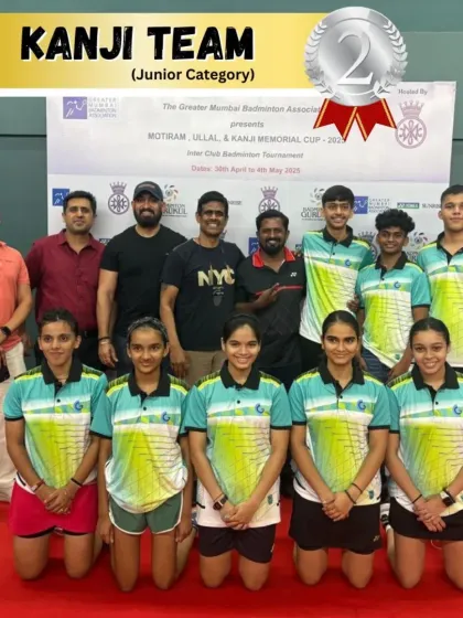 Our Chembur Gymkhana team proudly posing after reaching the finals of the Kanji Cup. Their performance against tough competition was truly commendable.