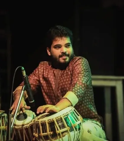 A candid shot from the 'Shefali' concert. The lighting and stage design were beautiful.