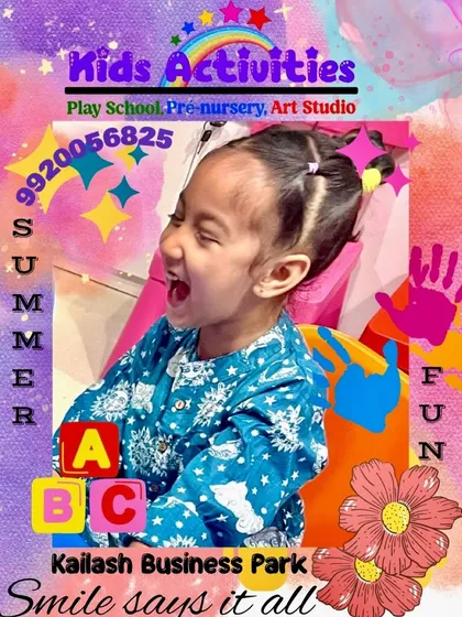 "Smile says it all." This picture of a child's ecstatic expression during our summer fun activities is why I love what I do. We learn and grow together in a space filled with happiness and encouragement.