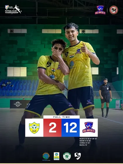 Another massive win in the group stage, a 12-2 victory that proved our determination to top the group.
