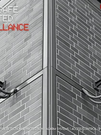 This artistic shot of two surveillance cameras represents our core focus on connected surveillance. We believe in creating systems where every component works in harmony to provide a complete and unwavering watch over your property.