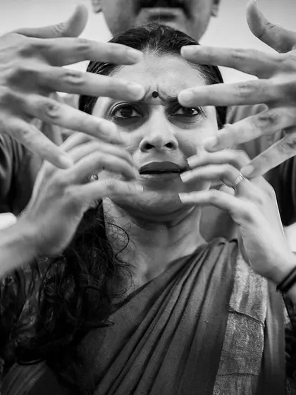 "Why do you stand obstructing me?" This powerful question from the 6th-century Pāli poetry of Buddhist nuns is the seed of my work, *Abandhana*. My choreography often explores this feeling of being held back, using movement to express the struggle for an unfettered existence.