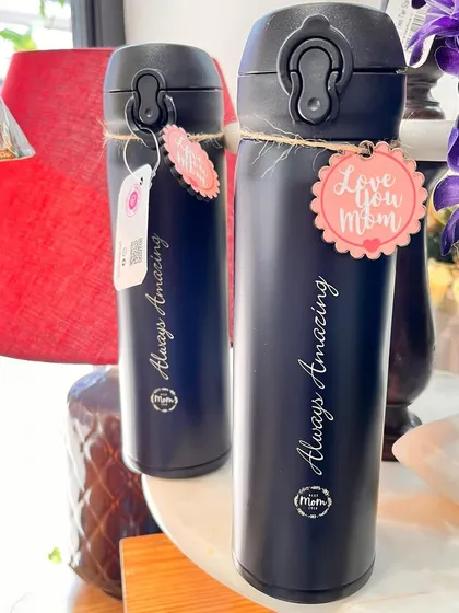 'Always Amazing' thermal flasks, a practical and stylish gift for the amazing mom in your life.