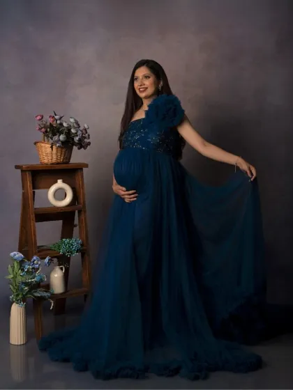 A playful and joyful shot, as she lets the gown flow. This captures her personality and the happiness of the moment.