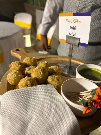 Soft and savory Dahi Kebabs served with a side of green chutney. These delicate yogurt patties are a delicious and unique vegetarian option.