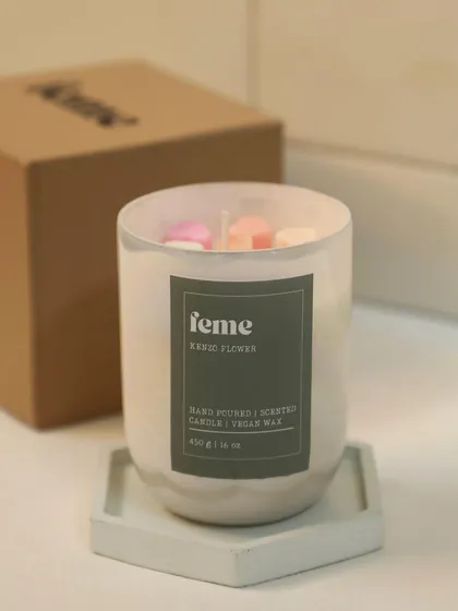 Introducing our Holographic Jars. The Kenzo Flower scent is a fresh and floral fragrance, perfect for brightening up your home.