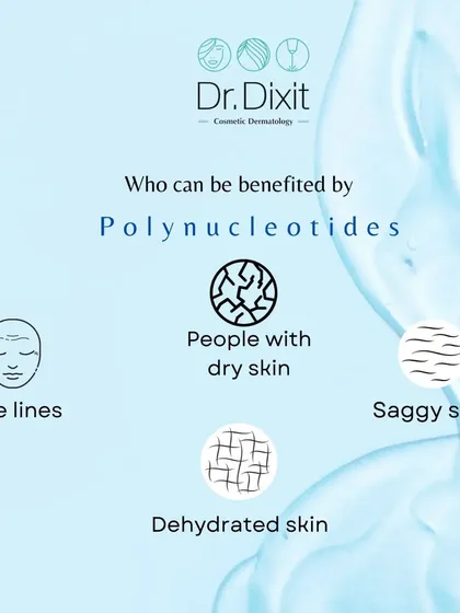 This infographic shows the ideal candidates for Polynucleotide treatments. If you struggle with fine lines, dry skin, sagging, or dehydration, this could be the solution for you.