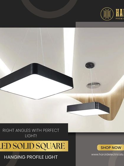 Think inside the box with the LED Solid Square Hanging Profile Light. This minimalist fixture provides bright, even light and is perfect for modern office spaces, kitchens, or hallways.