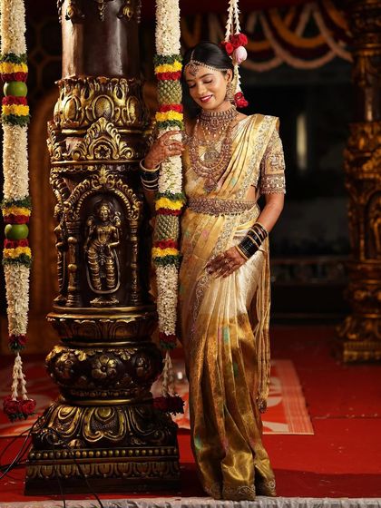 Anthariya by Nidhi Gowda - Custom Bridal & Occasion Wear Grand Bridal Sarees & Muhurtham Wear photo 61