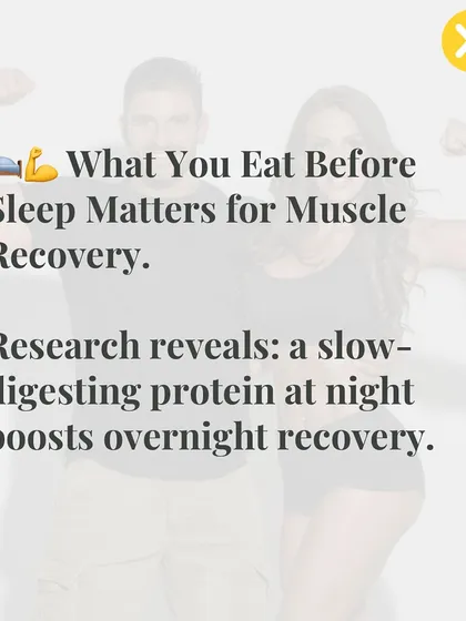 What you eat before sleep matters for muscle recovery. This series explains how a slow-digesting protein like casein, taken before bed, can boost overnight recovery and muscle protein synthesis.