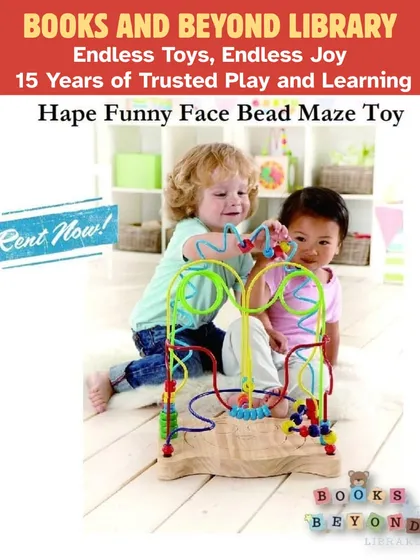 The Hape Funny Face Bead Maze is a classic toy for developing hand-eye coordination and color recognition. Toddlers love guiding the beads along the wires, creating silly faces as they play.