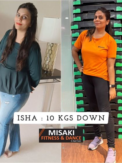 Isha is 10 kgs down and radiating confidence. Her transformation was achieved through our varied workouts and mindful eating guidance.