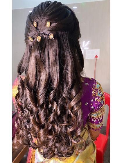 Ramya Gowda - Bridal & Occasion Hairstyling Reception & Engagement Styles photo 27