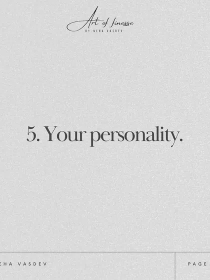 Your style is a direct reflection of your personality. I help you choose pieces that are not just fashionable, but are an authentic extension of who you are.