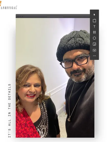 A selfie with a happy client, celebrating her new, easy-to-maintain layered hairstyle.