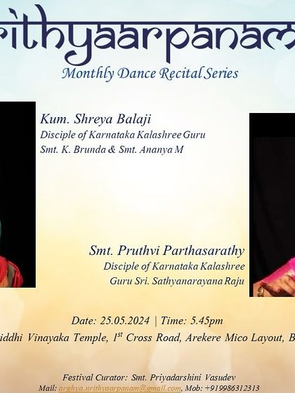 Shreya Balaji - Bharatanatyam Performances Announcements & Special Moments photo 7