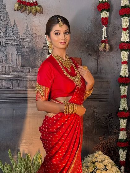 South Indian Bridal Drapes photo 4