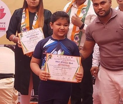 My students making me proud at a local yoga competition. Seeing them win certificates and medals is the biggest reward for a coach.