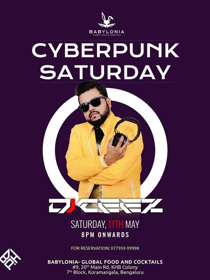 Another "Cyberpunk Saturday" at Babylonia, a classy experience at a hot and chic club.
