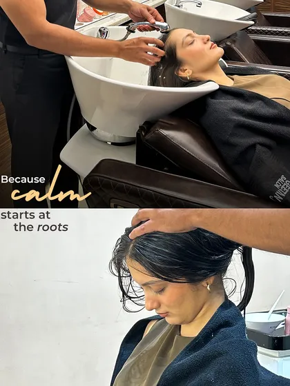 Calm starts at the roots. A deep conditioning hair wash is more than just a cleanse; it's a moment to unplug, unwind, and let the stress melt away.