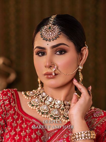 Deepika Makeup and Hair - Professional Makeup & Hair Academy Elegant North Indian & Fusion Bridal Styles photo 38