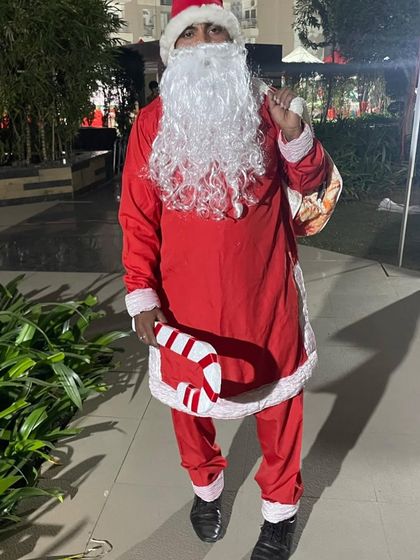 Our Santa Claus character is ready with his bag of gifts to make your Christmas event extra special for the children.