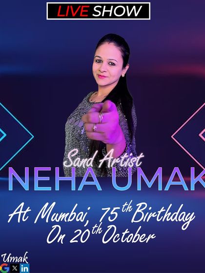 This poster was for a 75th birthday in Mumbai. Telling the story of Mr. Rajnikant's 75 years was a wonderful experience.