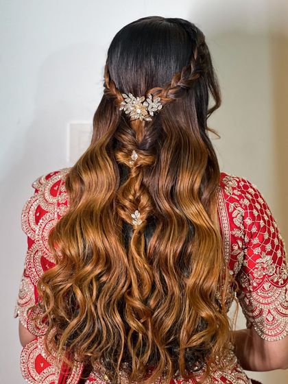 Bhavya Achar - Bridal & Occasion Styling Romantic Open & Half-Up Styles photo 86