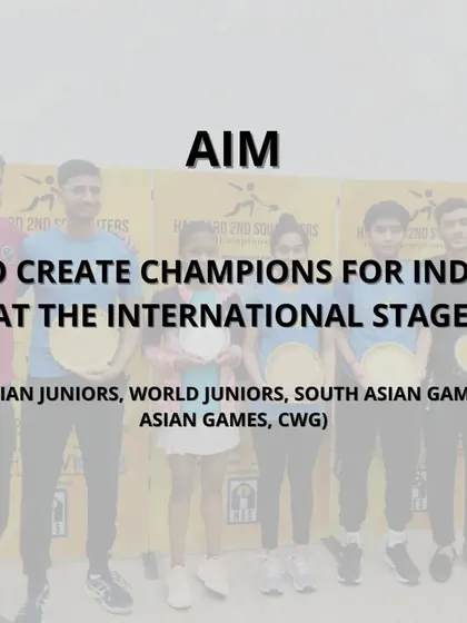The aim of our Excellence Program is to create champions for India on the international stage, competing in events like the Asian Juniors, World Juniors, and Asian Games.