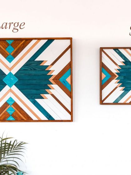 Best of Bharat - 3D & Sculptural Wall Art Colorful Boho & Aztec Mosaics photo 19