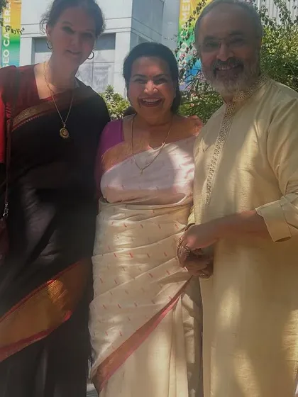 With my wife Saskia and a friend after an emotional morning concert. Sharing these moments of bliss and gratitude with loved ones is a blessing.