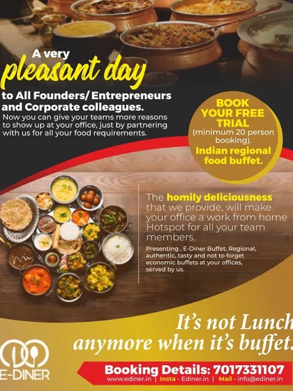 Make your office a place your team loves coming to. I partner with companies to provide delicious and authentic Indian regional food buffets, turning a regular lunch into a feast.