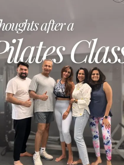 The feeling after a great session is why we do this. This picture captures the post-Pilates glow of a happy group. You leave feeling taller, stronger, and more connected to your body.
