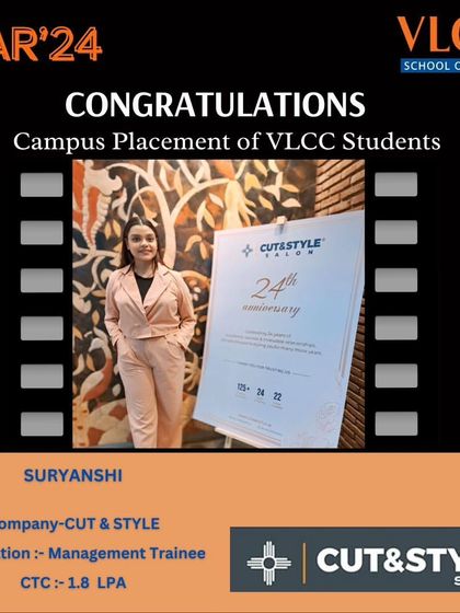 VLCC School of Beauty - Degree Programs in Beauty & Wellness Student Success & Placements photo 55