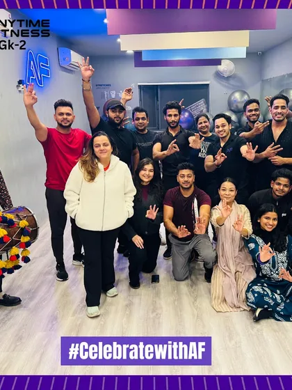 The team and members posing with a dhol during our Lohri festivities.
