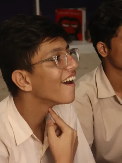 The look of pure wonder and engagement on the faces of these boys during a storytelling session. For many, it's a new experience, an invitation into a world of imagination where they can feel seen, connected, and joyful.