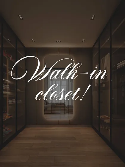 A walk-in closet is a personal sanctuary, and I design them to be both beautiful and perfectly organized. This bespoke 'His & Hers' closet features dedicated sections, integrated LED lighting, and smoked glass doors for a touch of sophisticated drama.