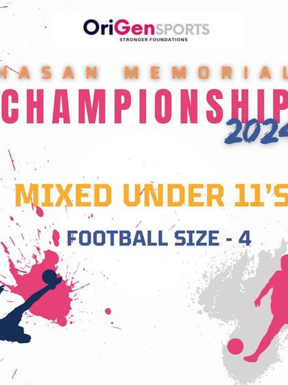 An informational graphic specifying the ball size for the Mixed Under 11's category.