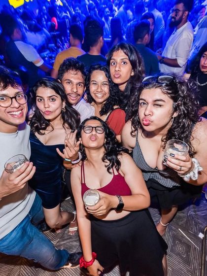 The crowd at one of my Halloween parties, just having fun and making memories. This is what a great night out is all about.