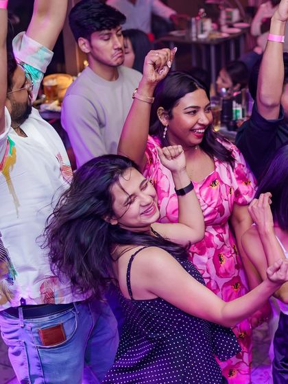 Pure happiness on the dance floor.