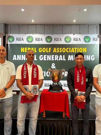 My team and I with our champion player. We are with our athletes every step of the way, from their first lesson to their biggest victories.