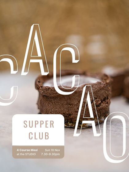 We collaborated with Pascati for a Cacao Supper Club, a 4-course meal celebrating chocolate in surprising ways at our candlelit Studio.