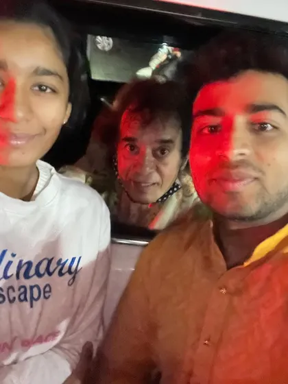 Another selfie with the God of Music, Ustad Zakir Hussain ji. A truly blessed moment.