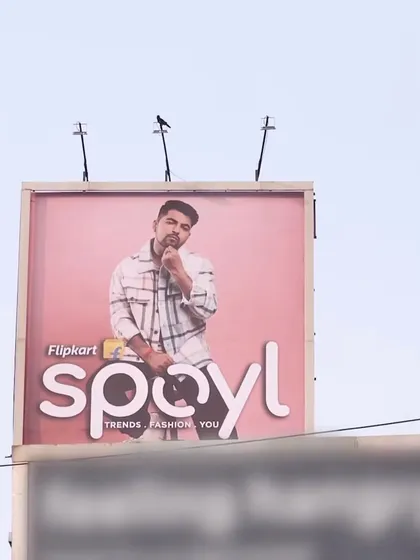 My work for Flipkart Spoyl live on a billboard. This demonstrates my ability to deliver professional results for major e-commerce and fashion players.