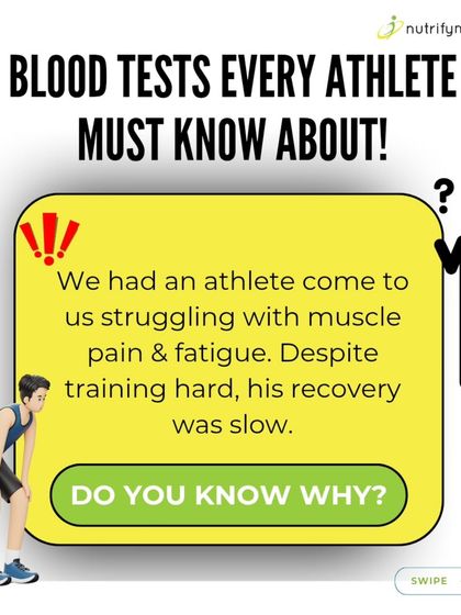 Feeling fatigued with slow recovery? It could be overtraining or hidden inflammation. Blood tests can provide the answer.